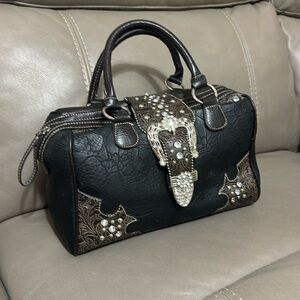 With Crystal very unique hand bag